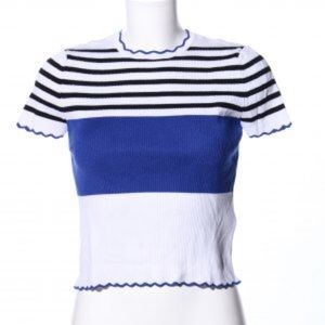 Zara striped knit tee